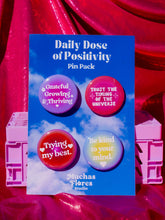 Load image into Gallery viewer, Daily Dose of Positivity Pin Set | Button Set
