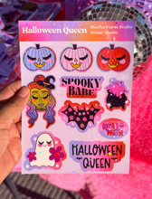 Load image into Gallery viewer, Halloween Queen Sticker Sheet

