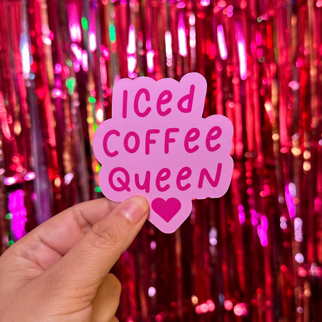 Iced Coffee Queen Sticker